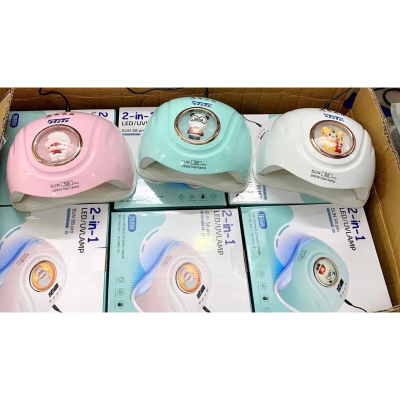 Máy hơ gel 2 in 1 Sun s8 pro 268W 57 bóng đèn - Hàng chính hãng công ty Sun UV/LED NAIL R’STAR