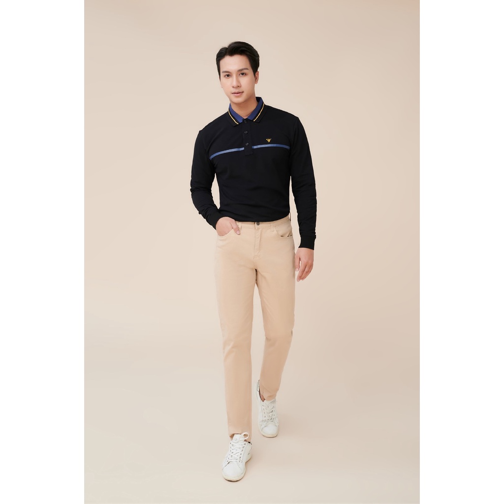 Polo nam tay dài DARNELL cổ viền chất cotton cao cấp co giãn DN0810