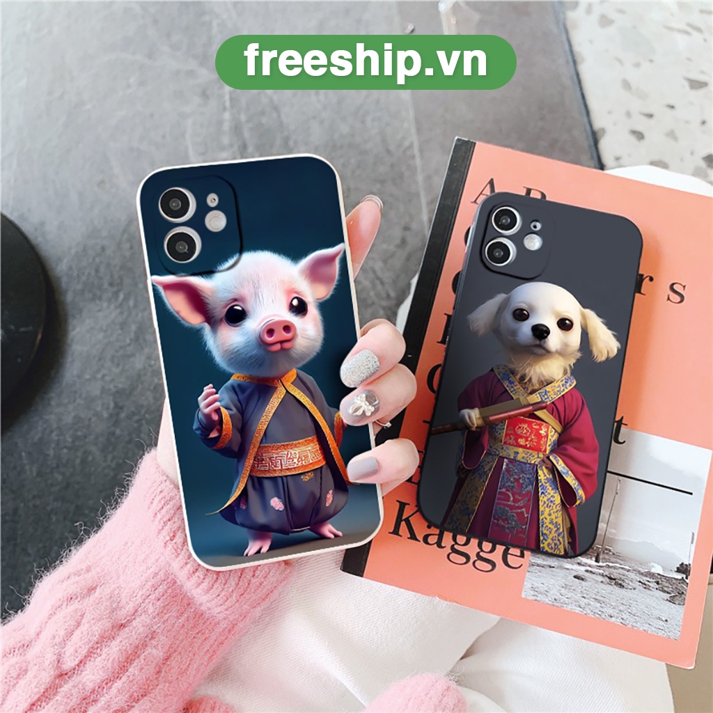 Ốp lưng iphone hình 12 con giáp cực chất dẻo vuông cạnh tuổi Tý Sửu Dần Mão Thìn Tỵ Ngọ Mùi Thân Dậu Tuất Hợi đủ mã 6-14