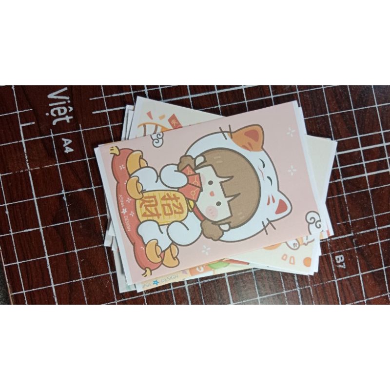 Set 10 túi giấy gói hàng, quà cute