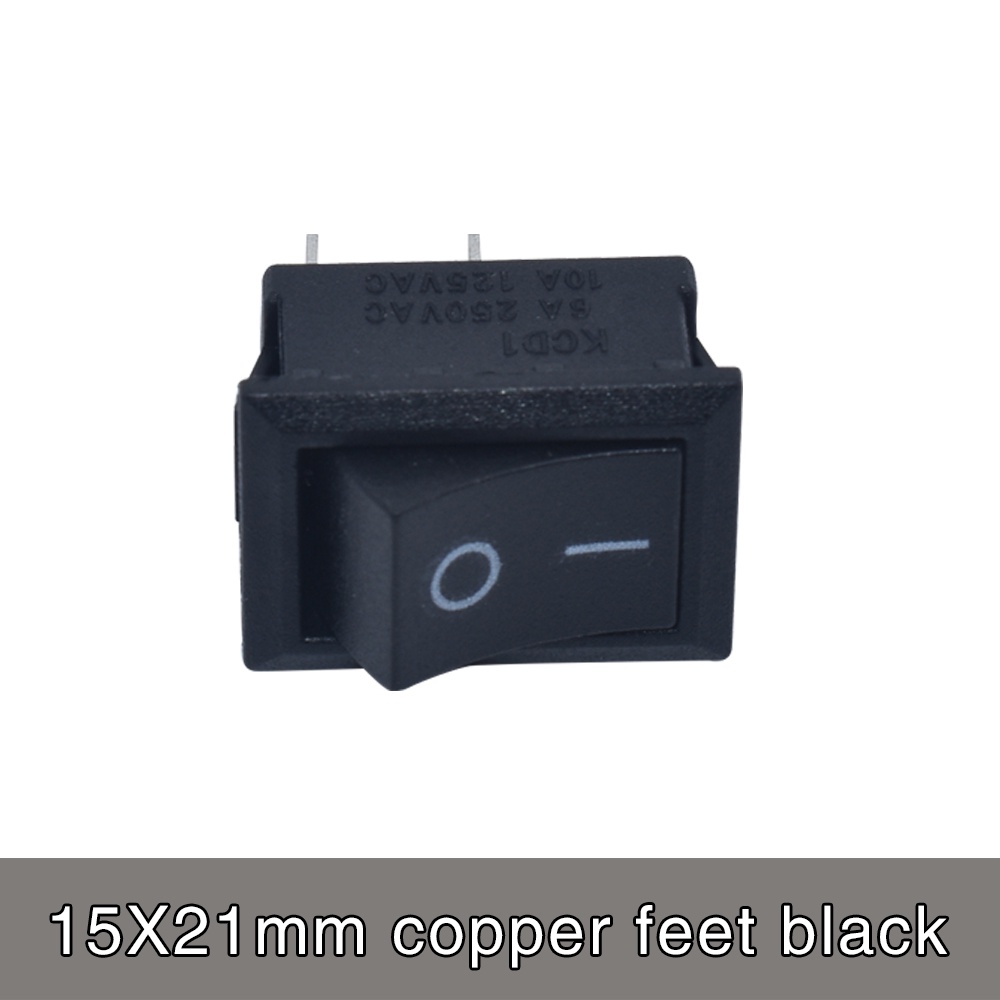 Set 5 Công Tắc Bật / Tắt KCD1 6A-10A 250V KCD1-101 2Pin 10 * 15 21 * 15MM