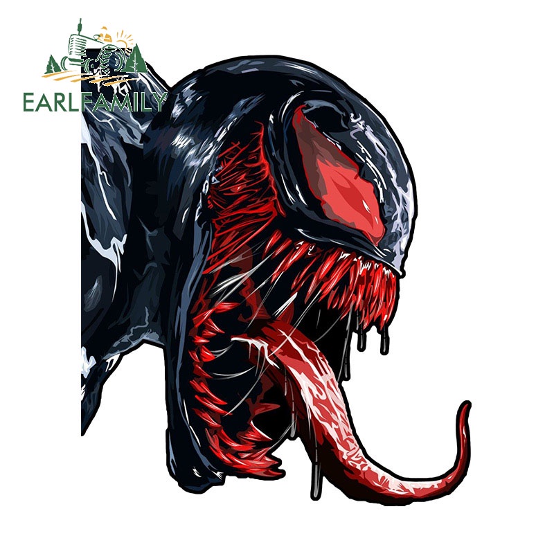 Sticker vinyl Dán Trang Trí Xe Hơi Chống Nước Chống Trầy 13x12.3cm In Họa Tiết venom joey Dodge
