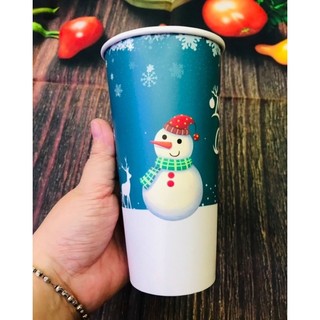 (Hàng sẵn)Combo 10 ly giấy Noel 700ml