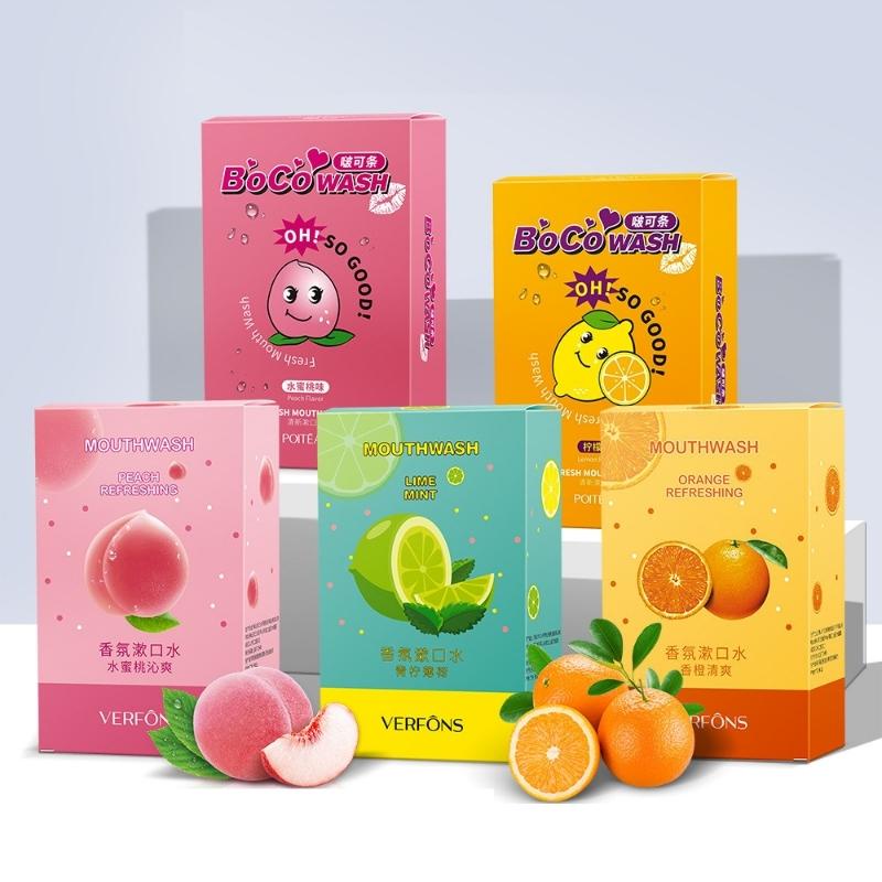 Nước Súc Miệng Verfôns Hàn Quốc Vị Trái Cây Loại Bỏ Mùi Hôi Rau Mùi Bảo Vệ Răng Miệng Ngừa Sâu Răng Lưu Hương Thơm Mát