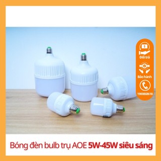 Bóng đèn bulb trụ AOE 5W siêu sáng Bóng đèn led trụ Bulb siêu tiết kiệm điện nguồn 220V đuôi đèn xoáy E27