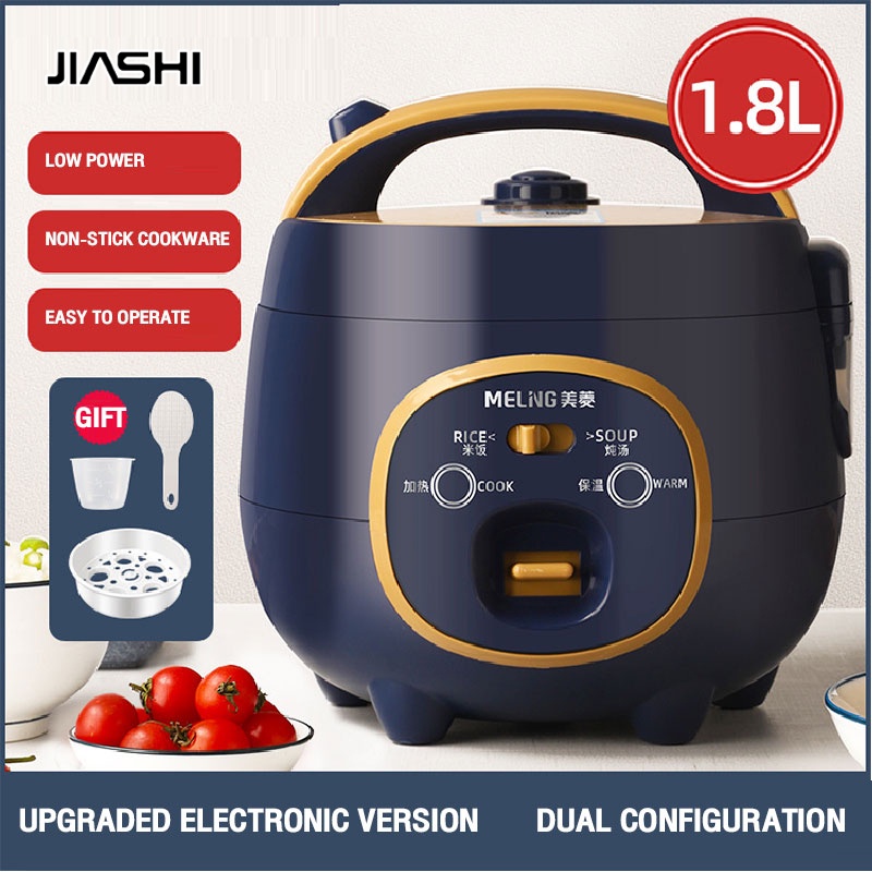 JIASHI Nồi Cơm Điện Mini Gia Đình Tiêu Thụ Điện Thấp Hấp Cơm Nấu Cháo Và Súp Máy Đa Năng