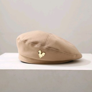 Nón Beret Dạ Hình Trái Tim