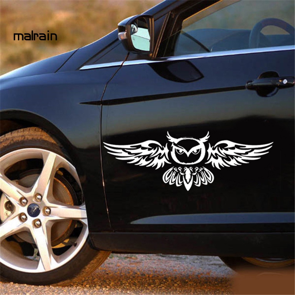 Miếng Dán Trang Trí Cửa Xe Hơi Hình Cú Mèo Chống Thấm Nước S095