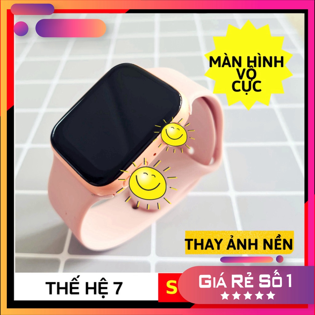 GIÁ CHƯA TÙNG CÓ Đồng Hồ Thông Minh Series 7 - 2 nút vật lý thay ảnh nền thay dây nghe gọi qua bluetooth [ Smart Watch ]