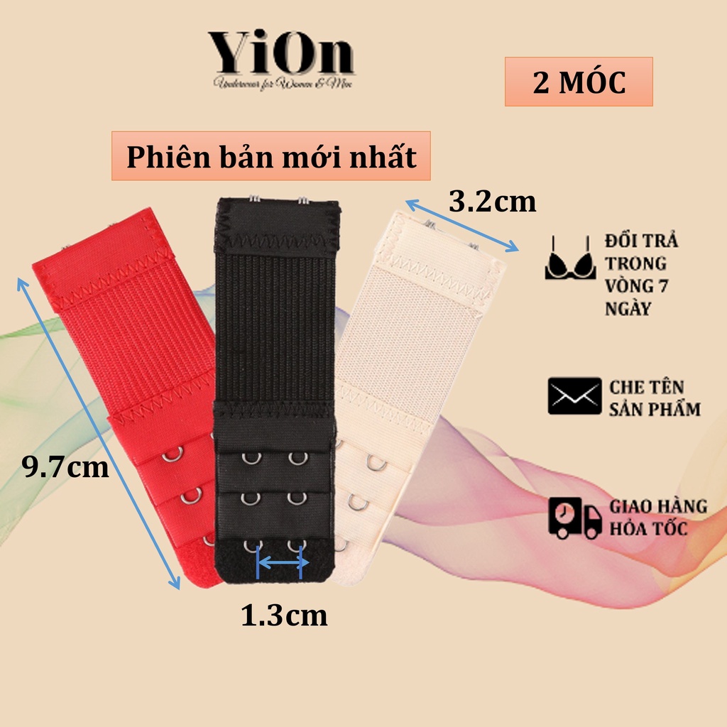 Miếng nối dài lưng áo ngực loại 2 móc, 3 hàng cao cấp Yion Unfderwear M2