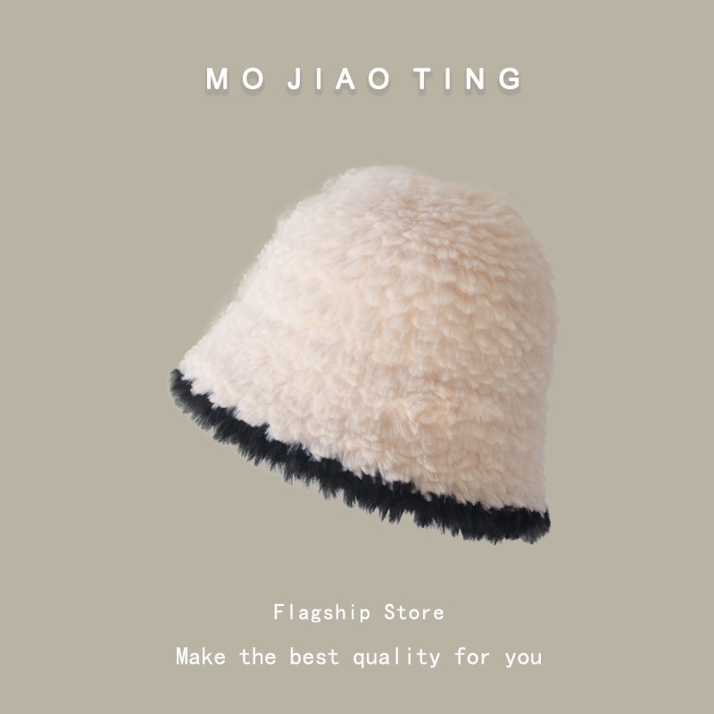 Nón Tai Bèo Phủ Lông Dày Dặn Ấm Áp Dễ Phối Đồ Thời Trang Thu Đông Phong Cách Hàn Quốc Cho Nữ