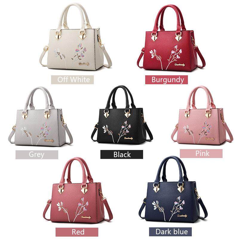 Mischa Túi Đeo Chéo Da PU Sức Chứa Lớn Thêu Họa Tiết Thời Trang Cho Nữ