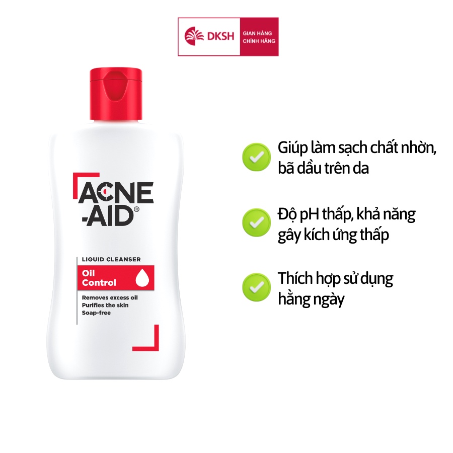 Sữa rửa mặt ACNE - AID LIQUID CLEANSER 50ml - Cho Da Nhờn Và Mụn