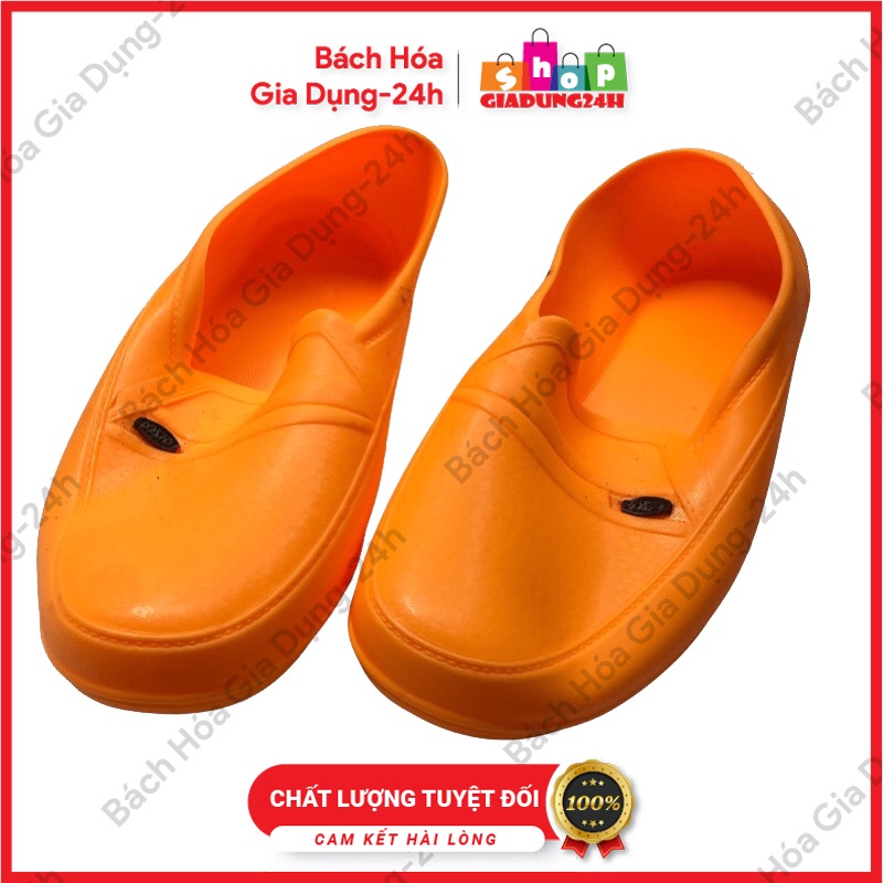 Giày cao su vàng bảo hộ lao động, giày thợ xây hàng đẹp-Giày nhựa vàng nam lao động đi xây phụ hồ chống nước,Giadung24h