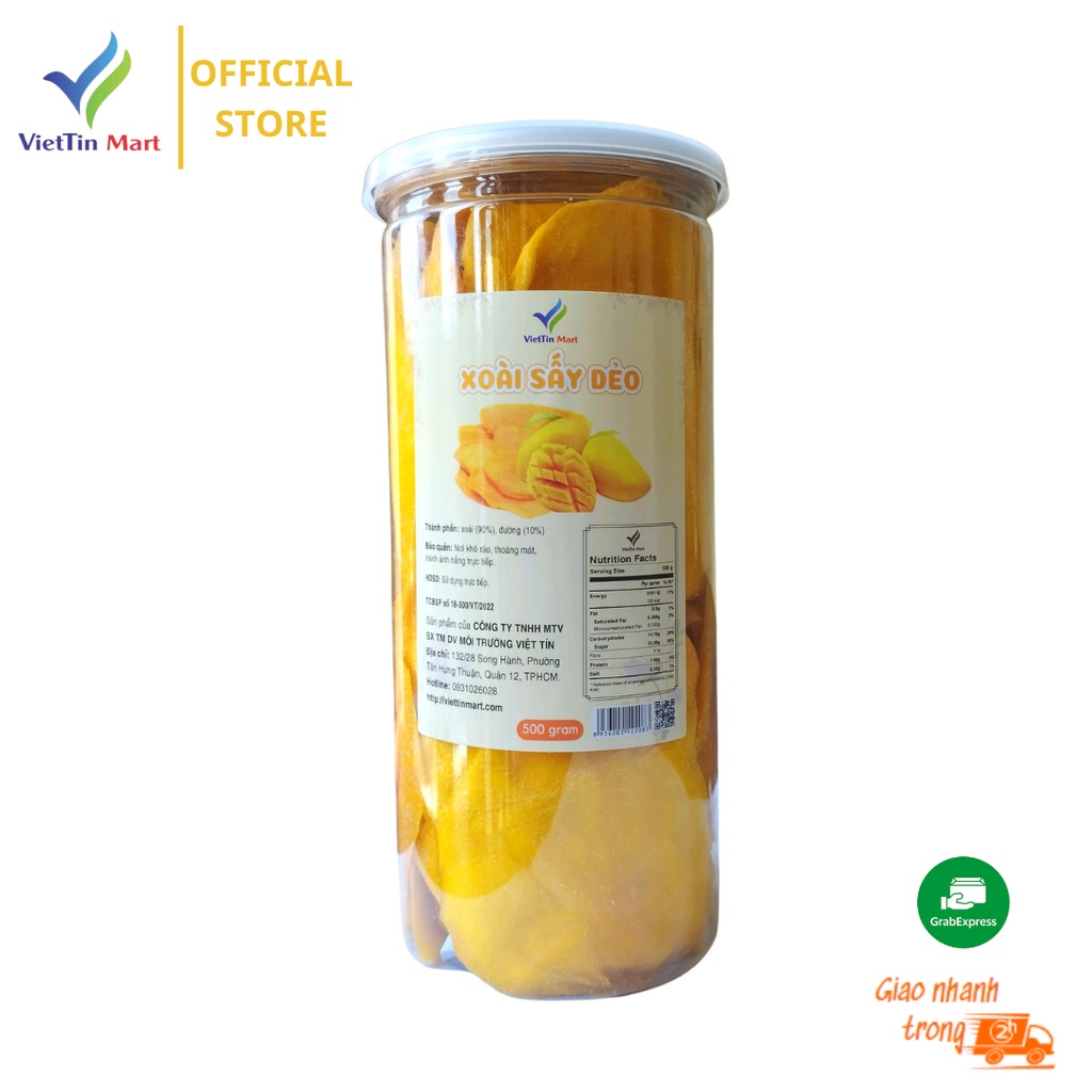 Xoài Sấy Dẻo Ngon Viettin Mart 500G