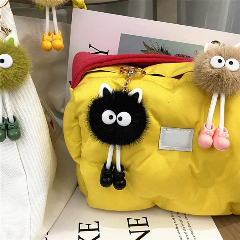Móc Khóa Hình Thú Nhồi Bông Mềm Mại Dễ Thương Trang Trí Ba Lô