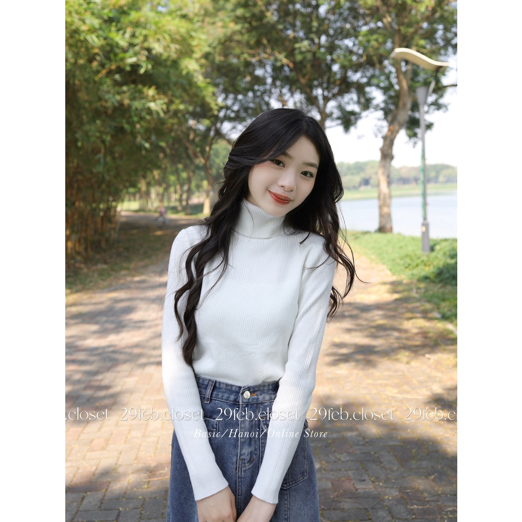 Áo len tăm cổ lọ dày dặn nhiều màu - 29feb.closet - A149