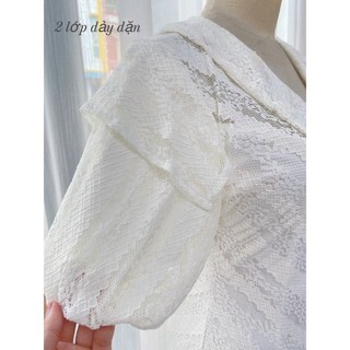 Đầm ren body cổ bèo đuôi cá