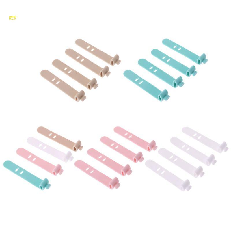 Bộ 4 Dây Silicone Quấn Tai Nghe Cổng USB