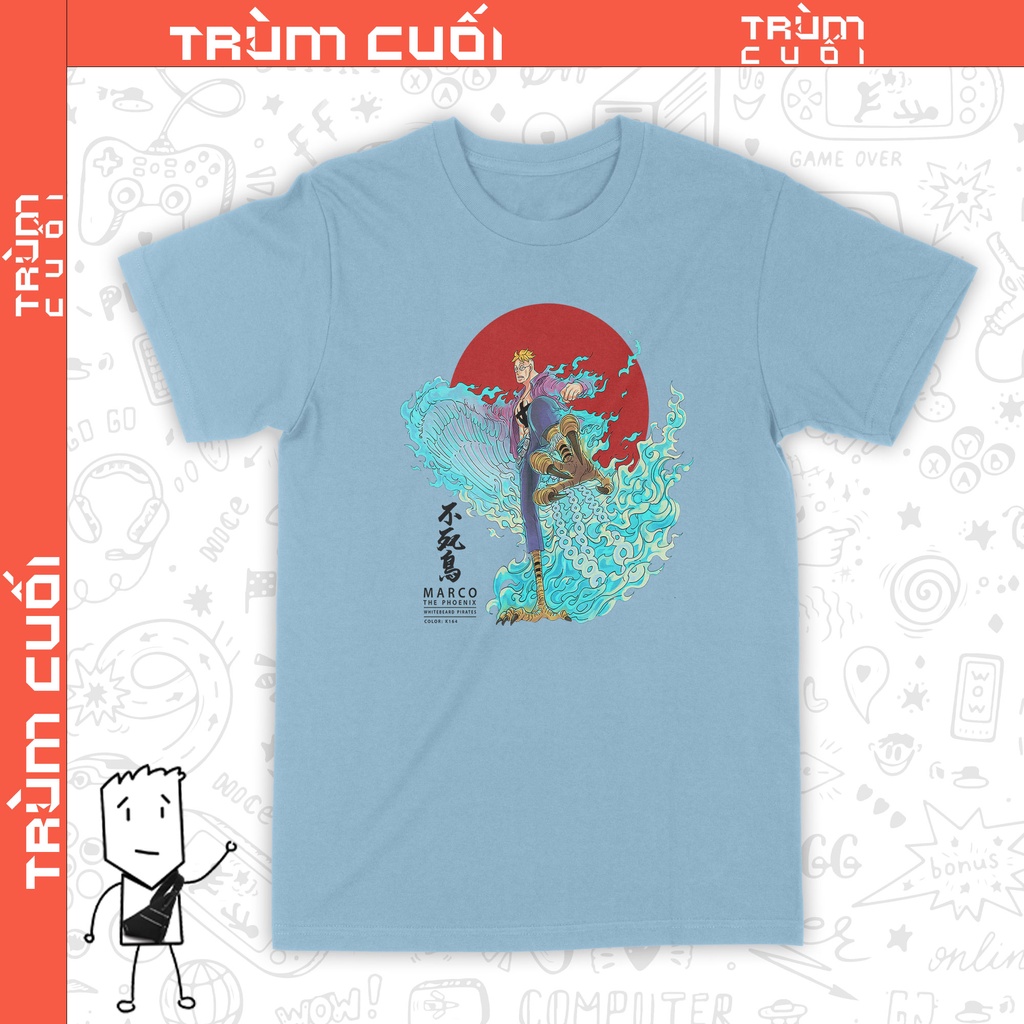 Áo thun Phượng Hoàng Marco - One Piece, Trùm Cuối Anime Cine, Cotton 100% 2 màu nam nữ 0155