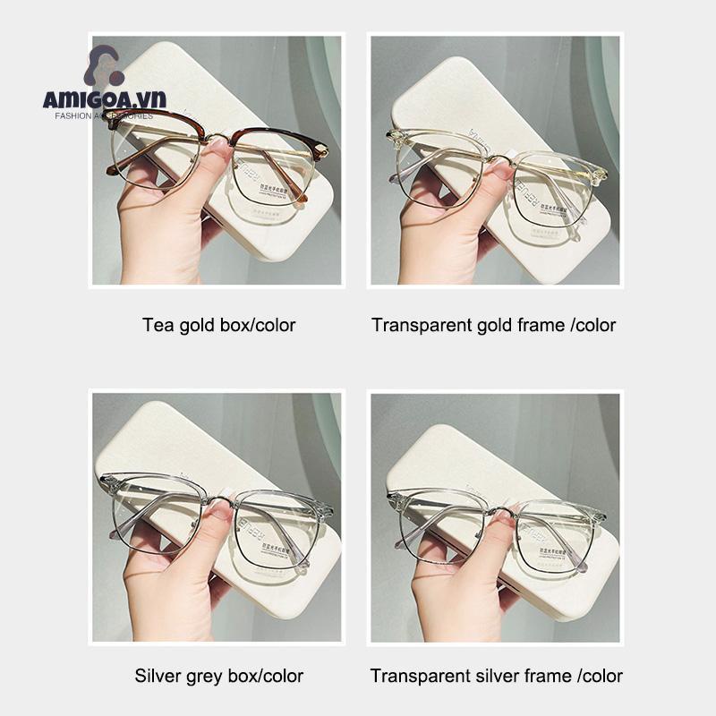 ✨✨Mắt Kính Nửa Gọng Kim Loại Chống Ánh Sáng Xanh Thời Trang Cho Nam