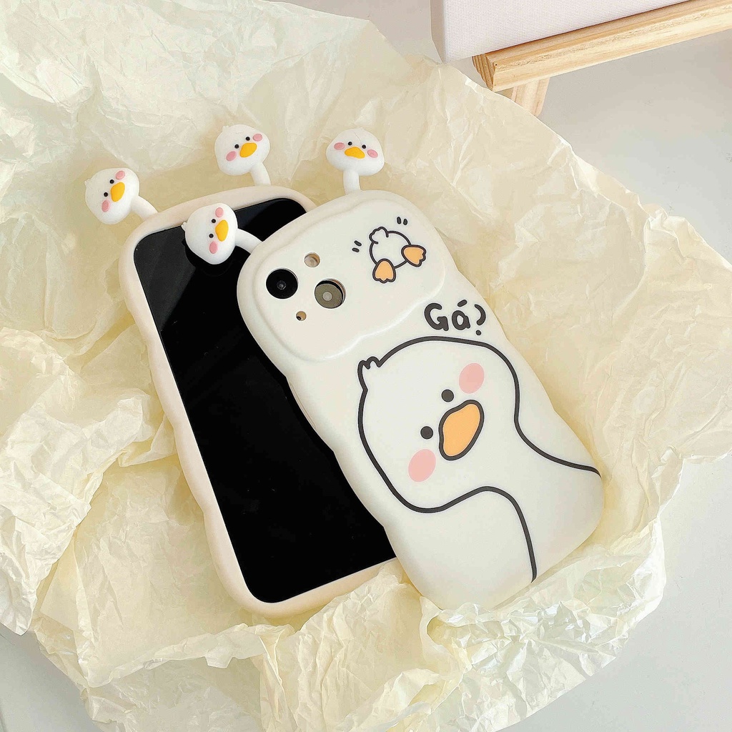 Ốp Điện Thoại In Hình Vịt Hoạt Hình Dễ Thương Cho IPhone14Pro Max 11 Pro Max XR XS X 12 13Pro