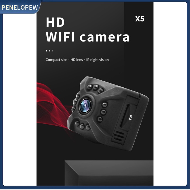 Camera Không Dây Wifi X5 Mini Góc Rộng Có Tầm Nhìn Ban Đêm Và Điều Khiển Từ Xa