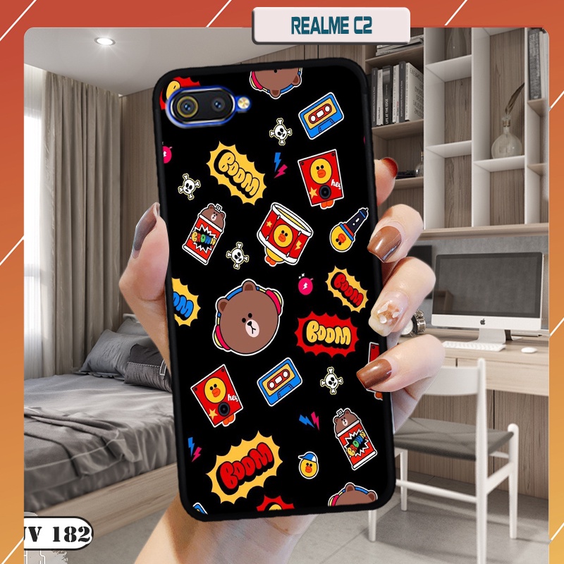 Ốp lưng nhám cho điện thoại Realme C2
