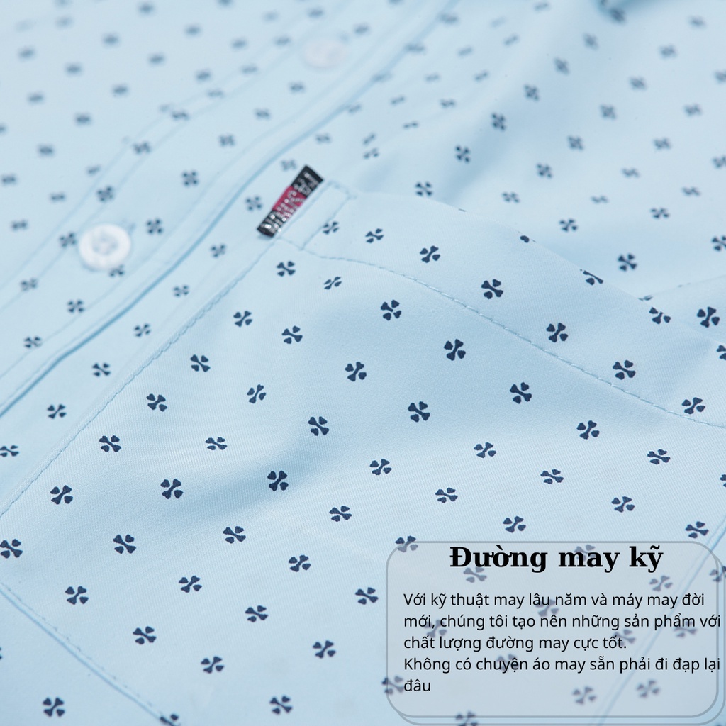 Áo sơ mi nam ngắn tay trung niên vải lụa mềm mịn co giãn form rộng có túi ALUA12