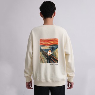 Áo sweater nỉ cotton unisex feelup – the scream - fh02