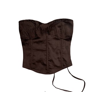 Áo phom corset nhung mỏng - Coco Top