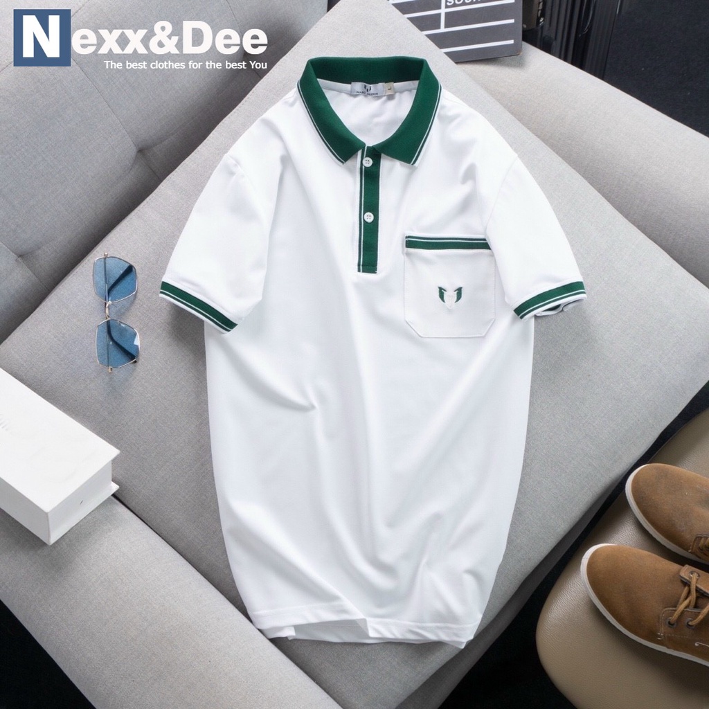 Áo thun POLO nam cá sấu có túi có cổ bẻ TRẺ TRUNG big size 3xl cao cấp Nexx&amp;Dee PL32