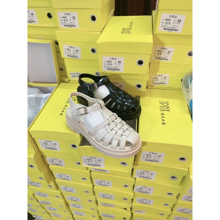 Dép xăng đan nữ đế bằng phong cách la mã cao cấp