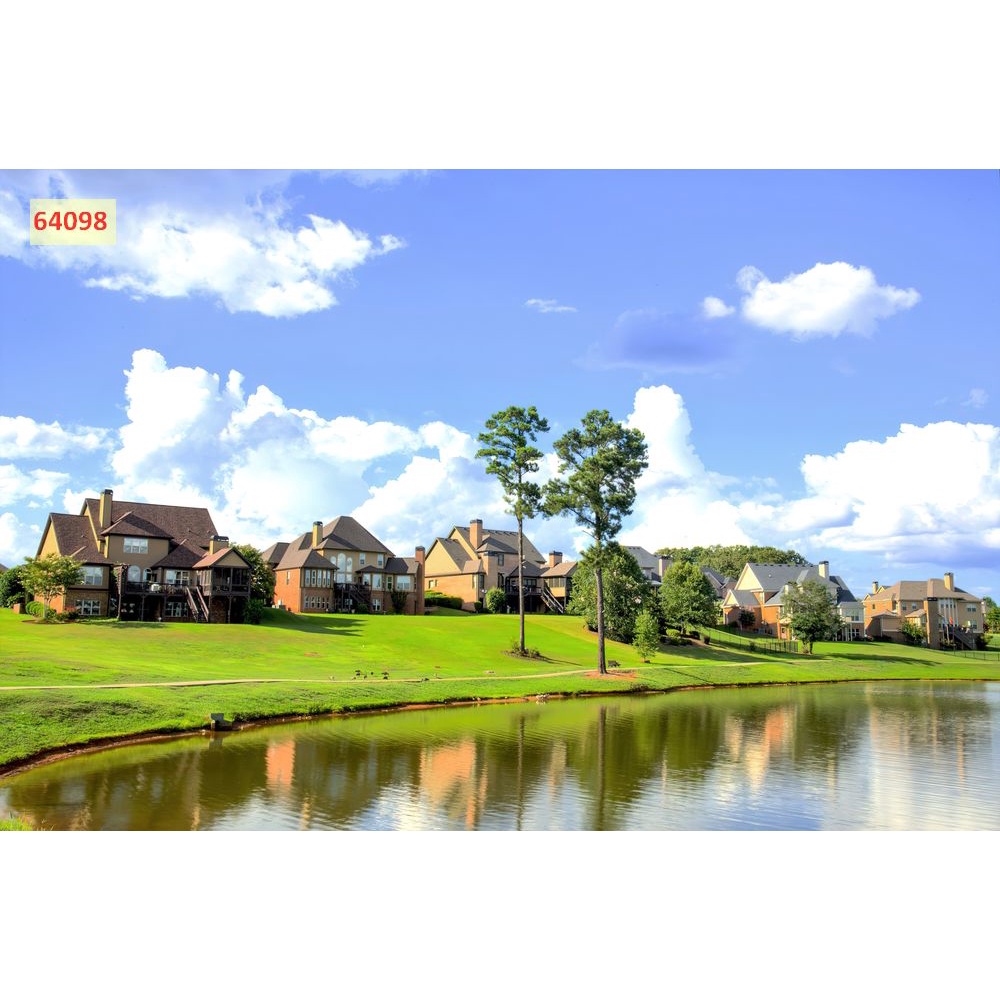 Tranh Vải Lụa 3D chuyên dụng dán tường phong cảnh thành phố