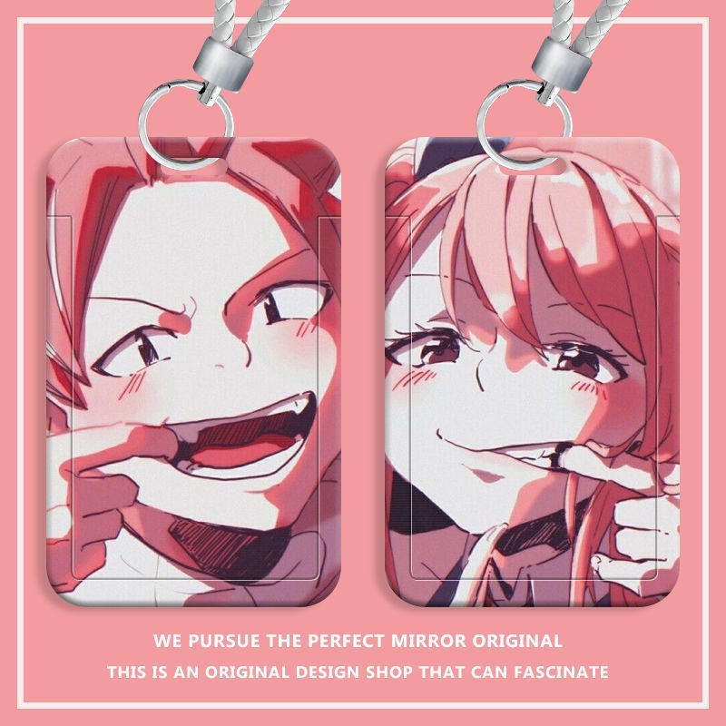 (Cuộc Sống Chất Lượng Cao) Ví Đựng Thẻ ID Thực Phẩm Dạng Trượt Hình Fairy Tail Bảo Vệ Truy Cập Tru