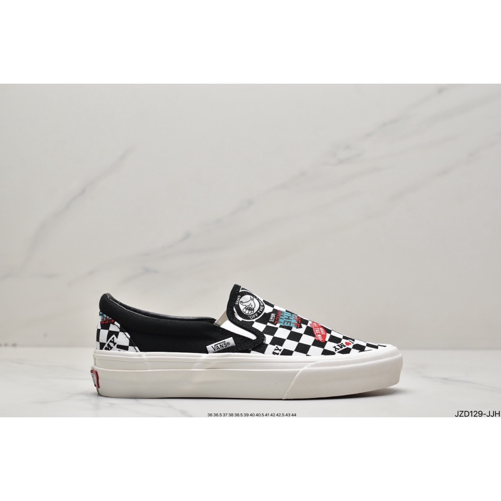 Vansanaheimfactoryclassicslip_ On. Giày canvas Cao Cấp Phong Cách Châu Âu 9 Chính Thức Giày Lười Vải canvas In Họa Tiết Thời Trang 2020