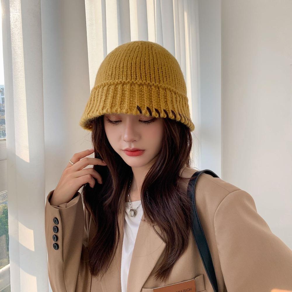 Mũ Len Dệt Kim Phong Cách Hip Hop Cổ Điển Thời Trang Mùa Đông Dành Cho Nữ