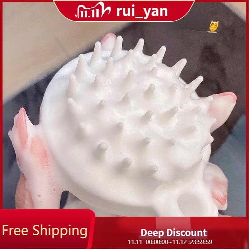 Lược gội đầu bằng silicon mát xa da đầu giảm rụng kích thích mọc tóc YR