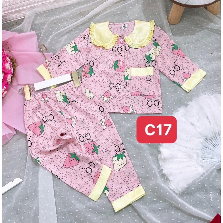 Pizama lụa mango sz 9-21kg