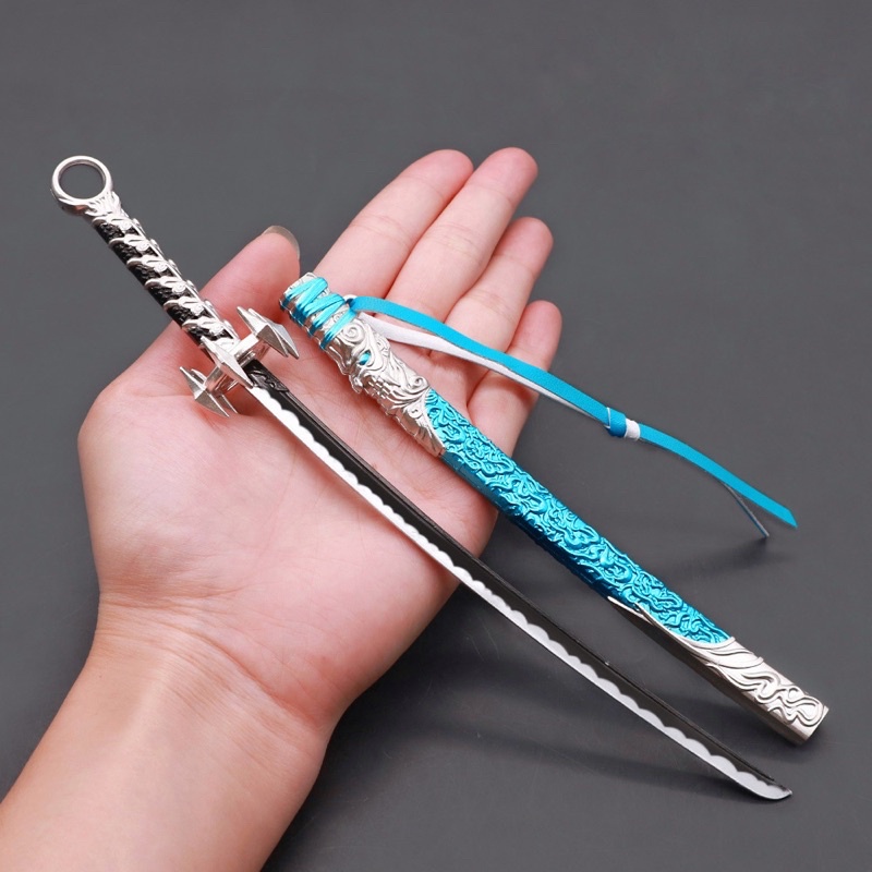 Mô hình Kiếm Rồng Xanh Naraka Bladepoint Dài 22cm Kim Loại Cao Cấp Mô hình trưng bày trang trí siêu đẹp mô hình game