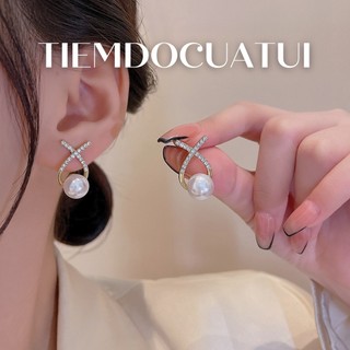 Bông tai S925 Orchie đá đính ngọc cỡ to BT174 Tiemdocuatui