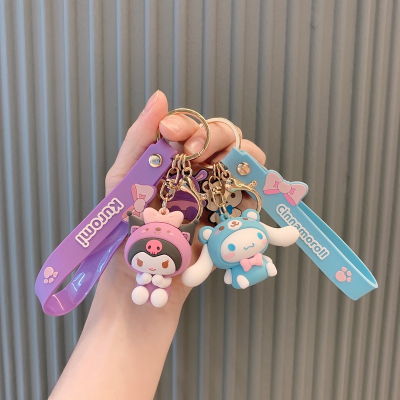 Móc Khóa Hình Chú Chó Cinnamon Hoạt Hình Đáng Yêu