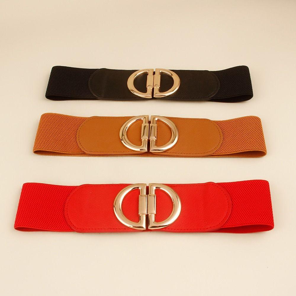 Thắt Lưng Co Giãn Phối Chân Váy Chữ D Phong Cách Retro Cho Nữ