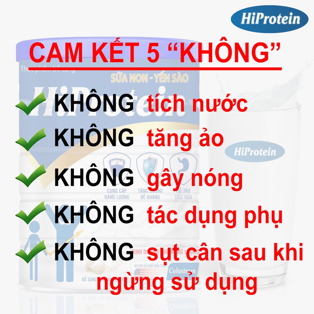 Sữa tăng cân Hi Protein 800g, Sữa tăng cân cho người gầy, Sữa tăng cân cho bé, Bổ sung dinh dưỡng cần thiết cho cơ thể