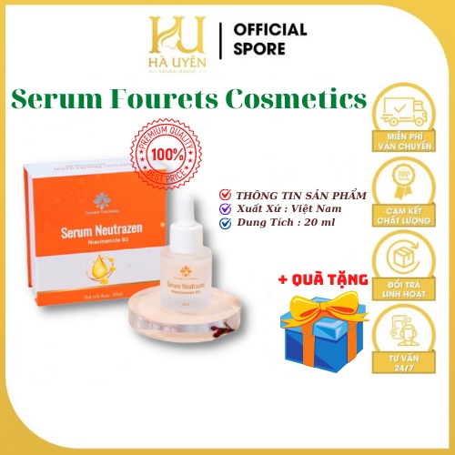Serum Fourets Cosmetics, Giảm Mụn, Kiềm Dầu, Cấp Nước Và Se Khít Lỗ Chân Lông [ Chính - Hãng - 100% ]