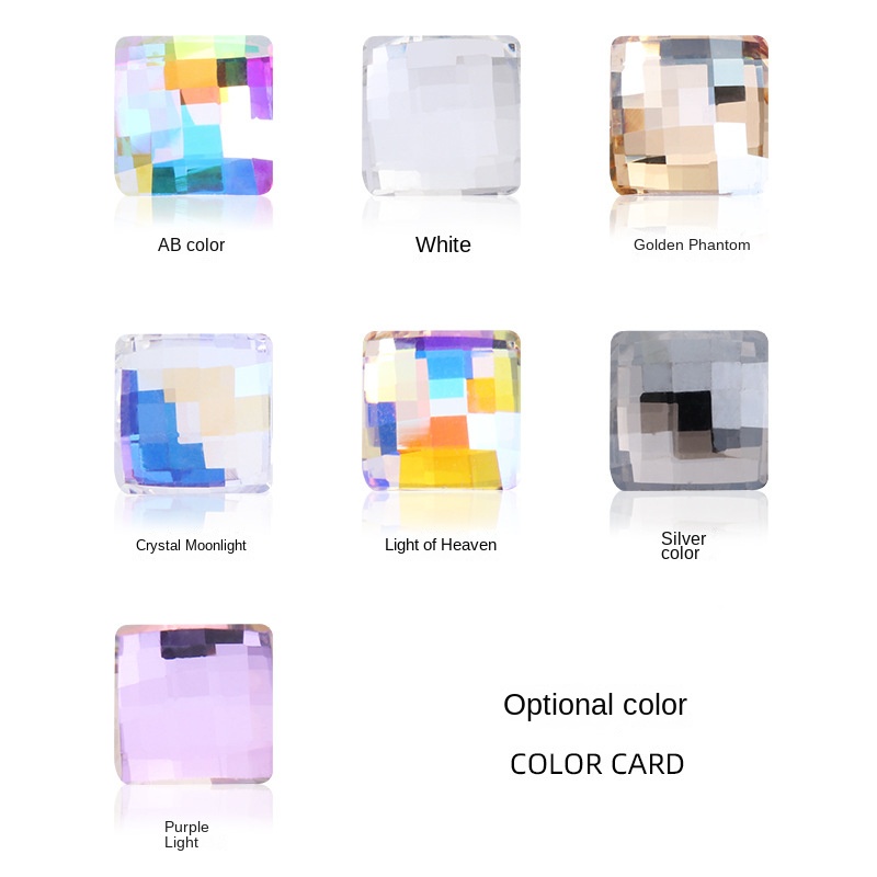 Bán Chạy Mới Mũi Khoan Móng Tay Nghệ Thuật Dạng Lưới Đáy Phẳng Mặt Kính Vuông