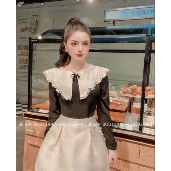 Áo sơ mi cổ cánh tiên QCL1