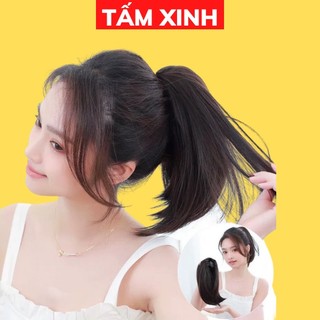 Đuôi tóc giả nữ đẹp dạng cúp dài 28cm - đuôi cúp