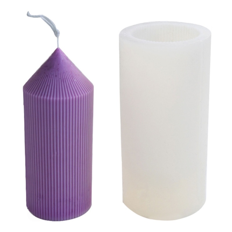Khuôn Silicone Làm Nến / Xà Phòng Hình Cột Độc Đáo Trang Trí Nhà Cửa DIY