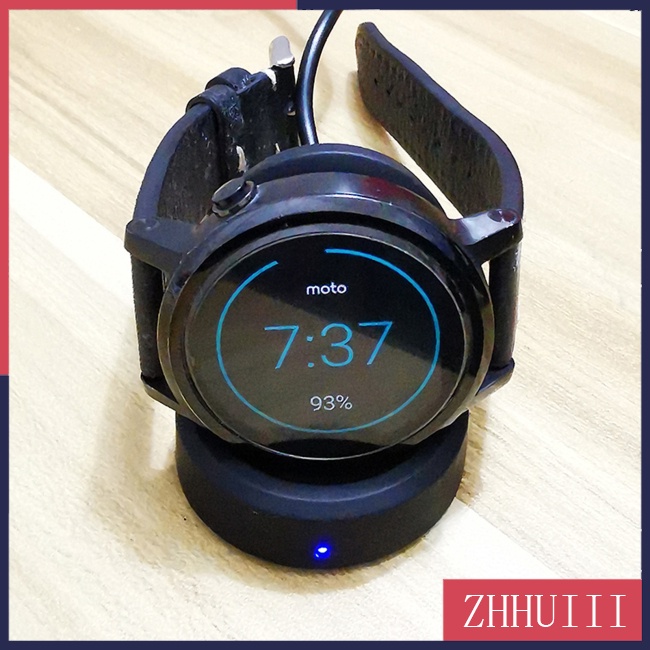 Đế Sạc Không Dây Kèm Cáp Sạc Tương Thích Với Moto 360 2 1 Ticwatch 2